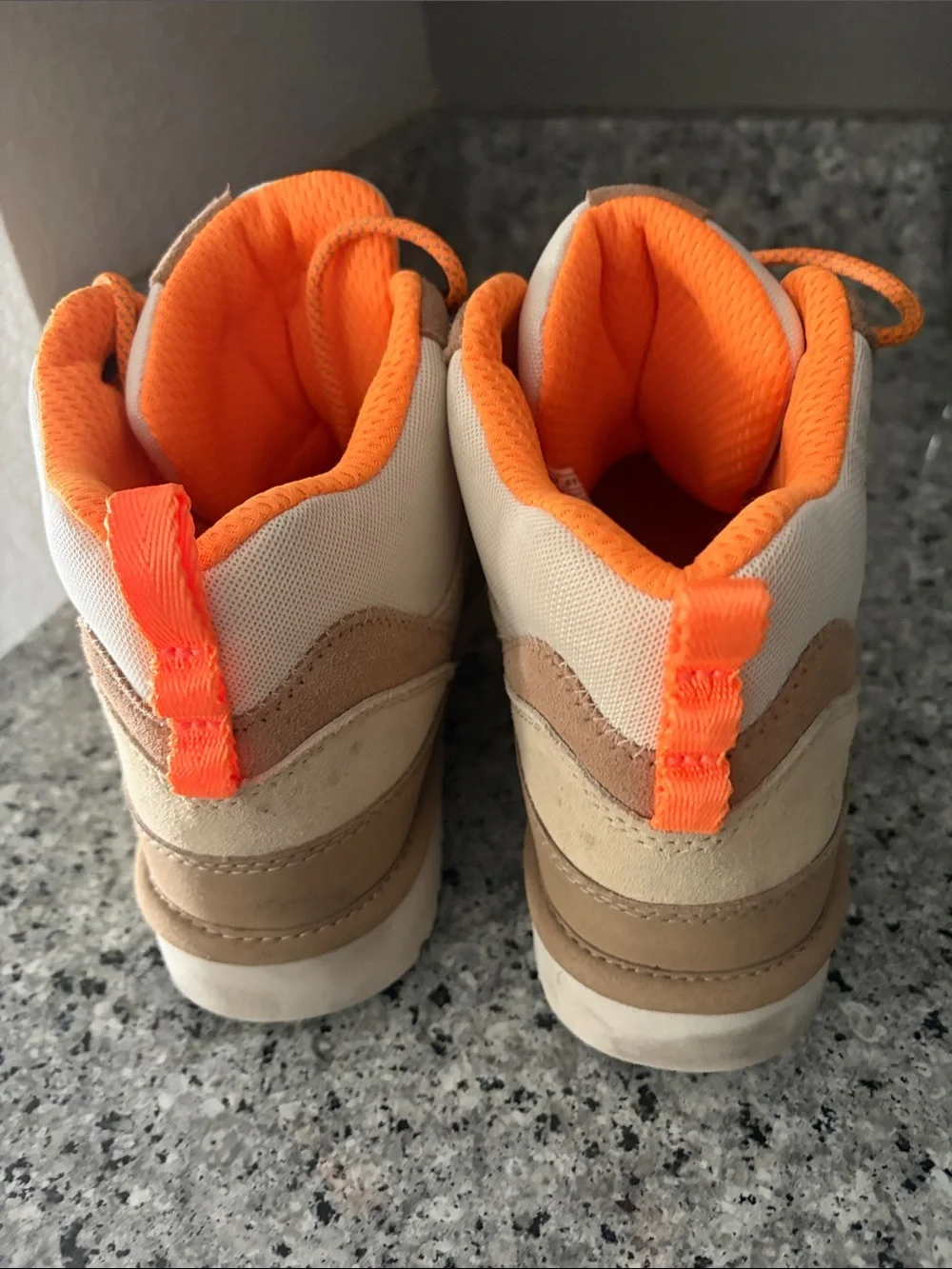 UGG Men’s Tan and Orange High-Top Sneakers